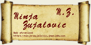 Minja Zujalović vizit kartica
